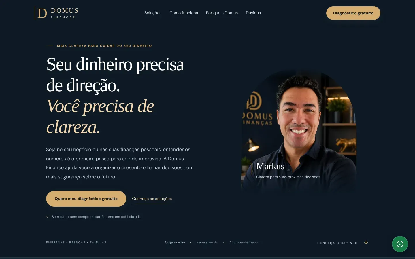 Domus Finanças website
